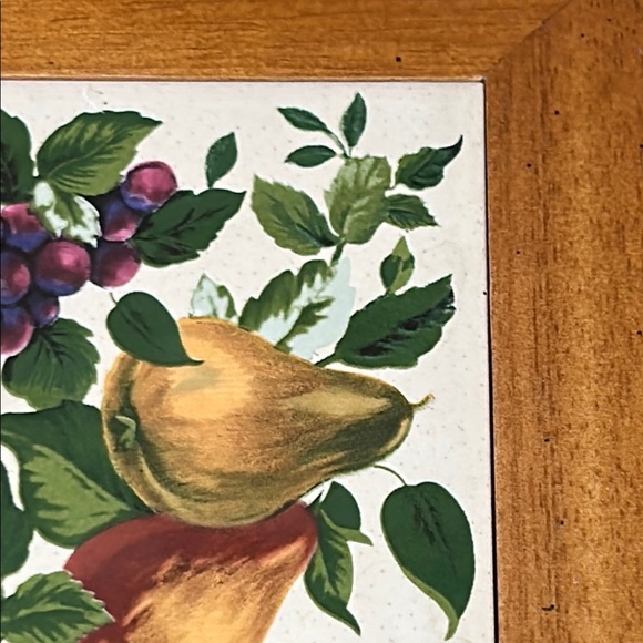 Vintage fruit cluster tile trivet/wall art - Picture 5 of 11